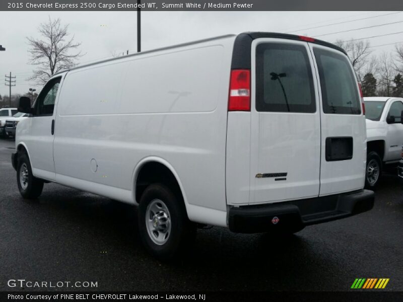 Summit White / Medium Pewter 2015 Chevrolet Express 2500 Cargo Extended WT