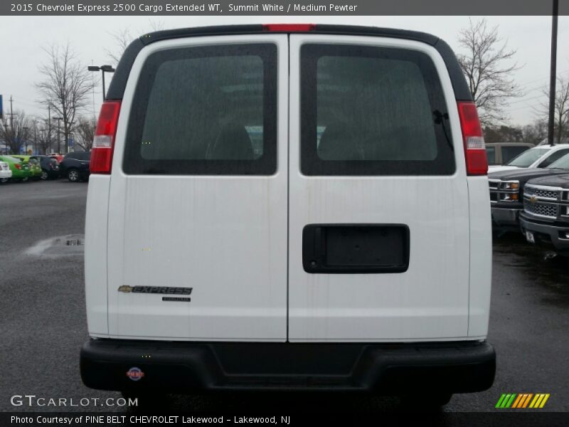 Summit White / Medium Pewter 2015 Chevrolet Express 2500 Cargo Extended WT