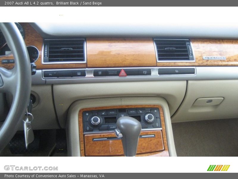 Brilliant Black / Sand Beige 2007 Audi A8 L 4.2 quattro