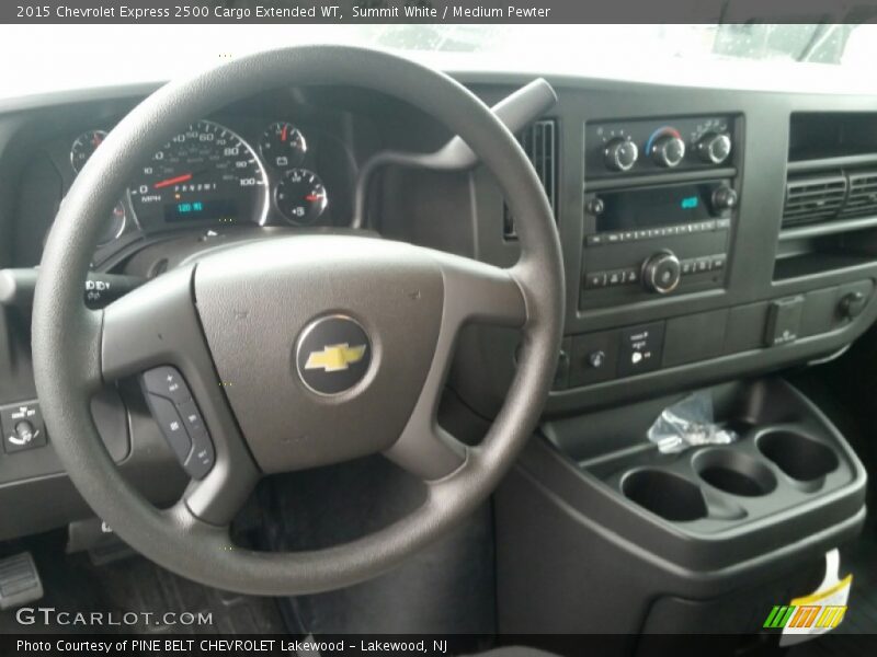 Summit White / Medium Pewter 2015 Chevrolet Express 2500 Cargo Extended WT