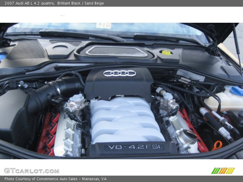 Brilliant Black / Sand Beige 2007 Audi A8 L 4.2 quattro