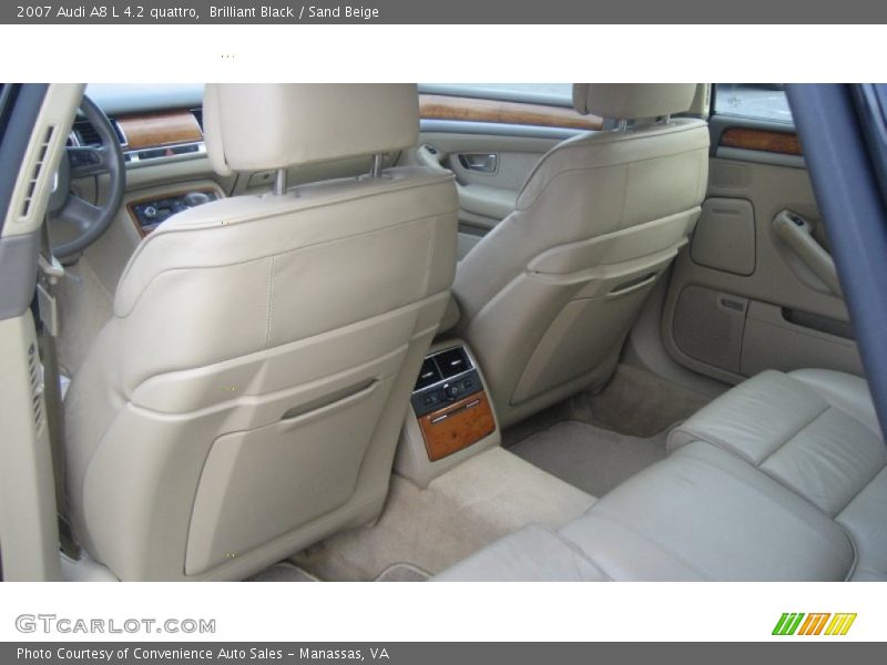 Brilliant Black / Sand Beige 2007 Audi A8 L 4.2 quattro