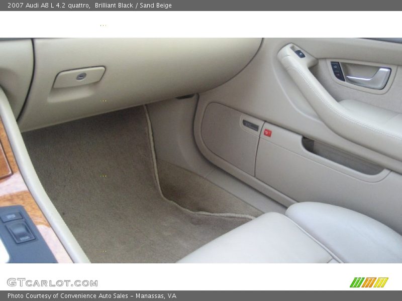 Brilliant Black / Sand Beige 2007 Audi A8 L 4.2 quattro
