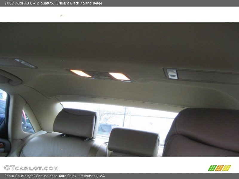 Brilliant Black / Sand Beige 2007 Audi A8 L 4.2 quattro