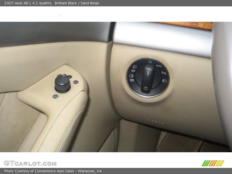Brilliant Black / Sand Beige 2007 Audi A8 L 4.2 quattro