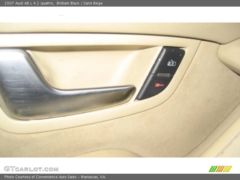 Brilliant Black / Sand Beige 2007 Audi A8 L 4.2 quattro