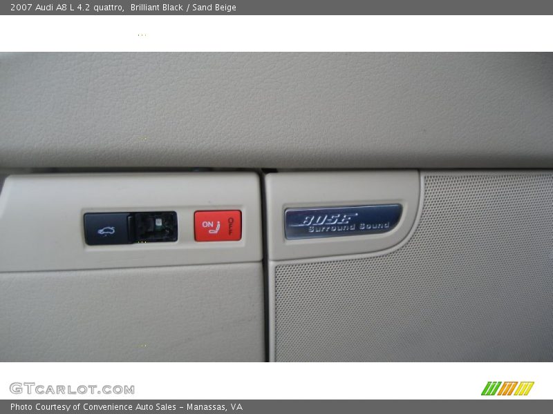 Brilliant Black / Sand Beige 2007 Audi A8 L 4.2 quattro