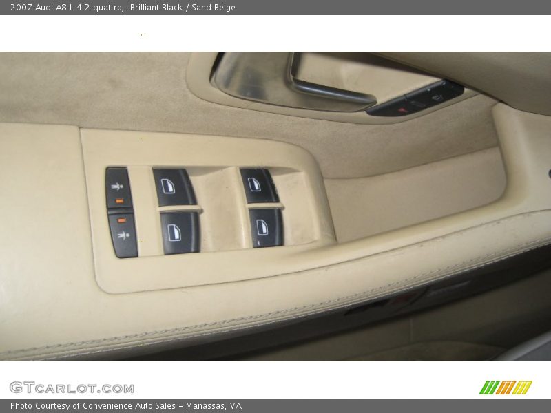 Brilliant Black / Sand Beige 2007 Audi A8 L 4.2 quattro