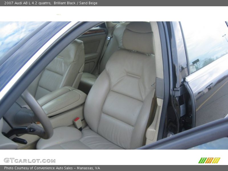 Brilliant Black / Sand Beige 2007 Audi A8 L 4.2 quattro