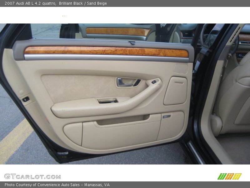 Brilliant Black / Sand Beige 2007 Audi A8 L 4.2 quattro