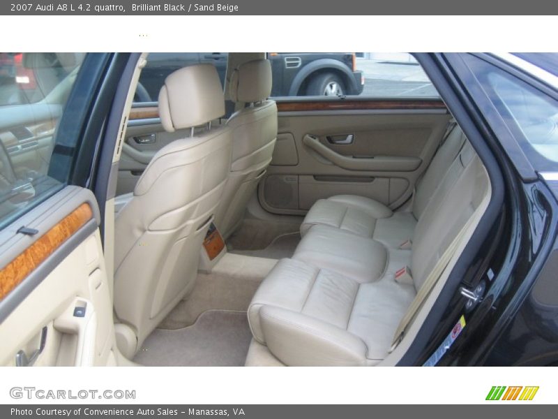 Brilliant Black / Sand Beige 2007 Audi A8 L 4.2 quattro