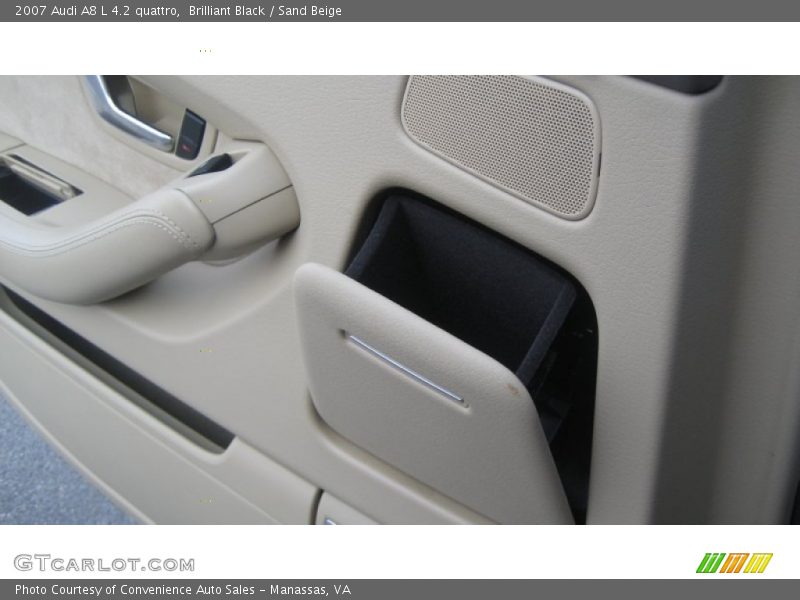 Brilliant Black / Sand Beige 2007 Audi A8 L 4.2 quattro