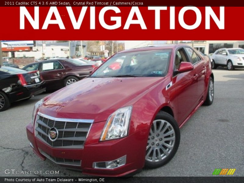 Crystal Red Tintcoat / Cashmere/Cocoa 2011 Cadillac CTS 4 3.6 AWD Sedan