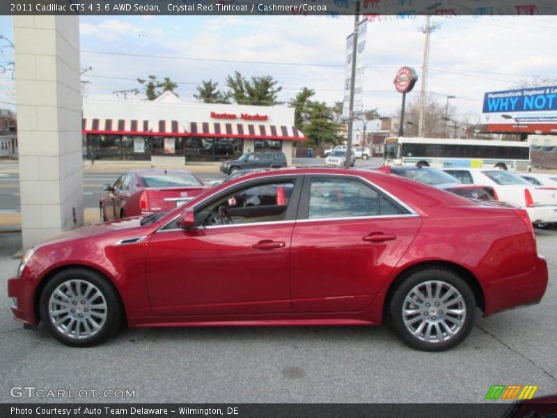 Crystal Red Tintcoat / Cashmere/Cocoa 2011 Cadillac CTS 4 3.6 AWD Sedan