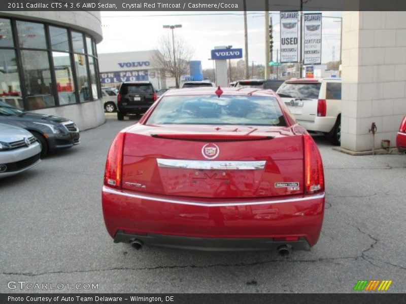 Crystal Red Tintcoat / Cashmere/Cocoa 2011 Cadillac CTS 4 3.6 AWD Sedan