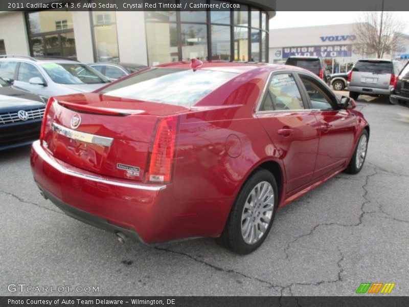 Crystal Red Tintcoat / Cashmere/Cocoa 2011 Cadillac CTS 4 3.6 AWD Sedan
