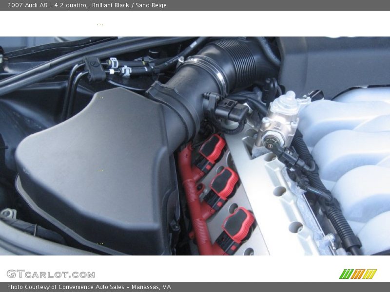 Brilliant Black / Sand Beige 2007 Audi A8 L 4.2 quattro