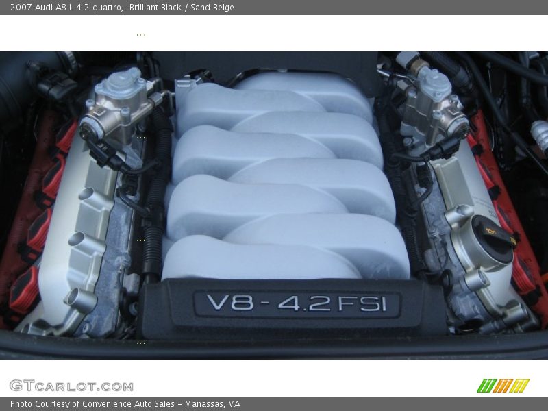 Brilliant Black / Sand Beige 2007 Audi A8 L 4.2 quattro
