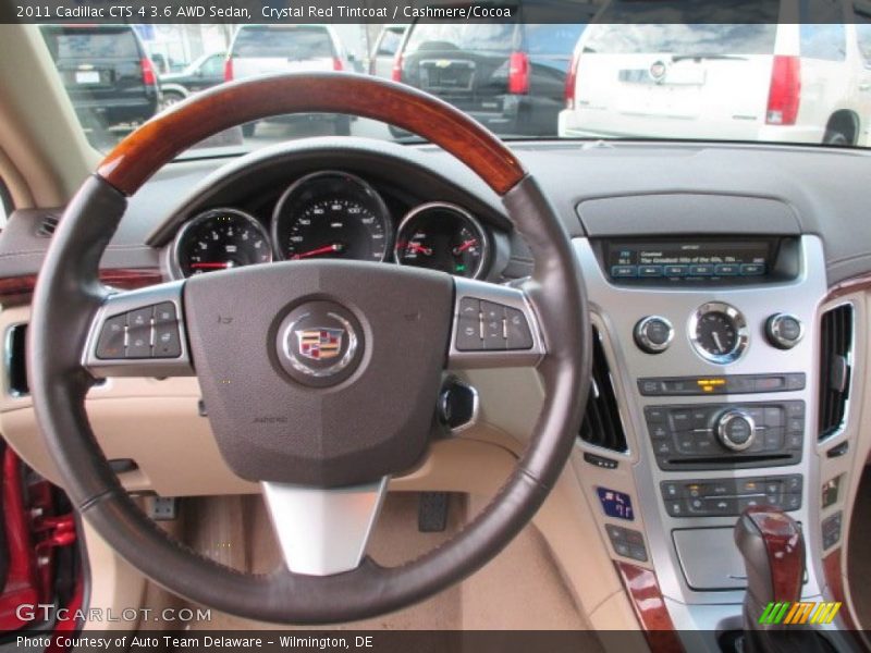 Crystal Red Tintcoat / Cashmere/Cocoa 2011 Cadillac CTS 4 3.6 AWD Sedan