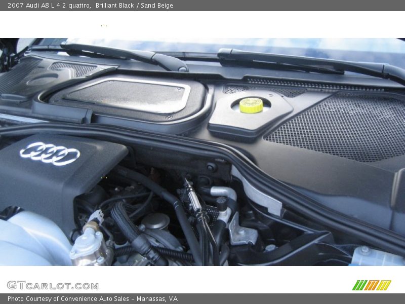 Brilliant Black / Sand Beige 2007 Audi A8 L 4.2 quattro