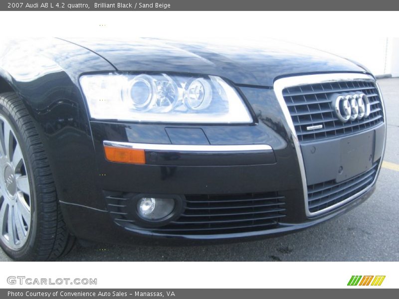 Brilliant Black / Sand Beige 2007 Audi A8 L 4.2 quattro