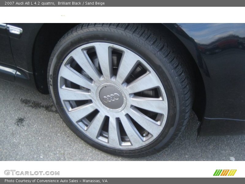 Brilliant Black / Sand Beige 2007 Audi A8 L 4.2 quattro