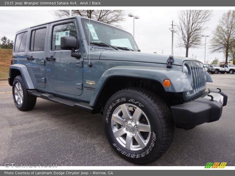 Front 3/4 View of 2015 Wrangler Unlimited Sahara 4x4
