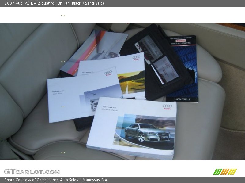 Brilliant Black / Sand Beige 2007 Audi A8 L 4.2 quattro
