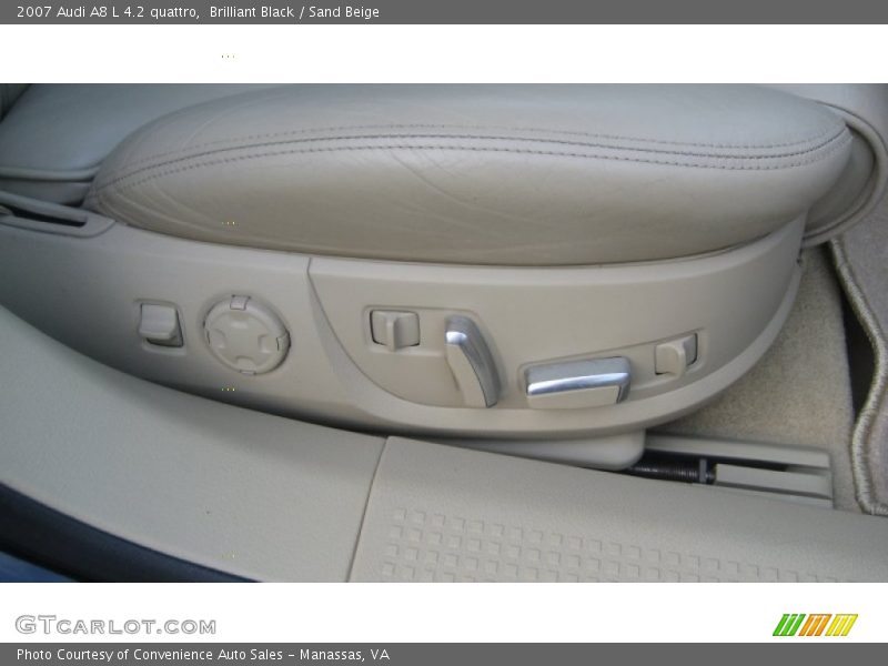 Brilliant Black / Sand Beige 2007 Audi A8 L 4.2 quattro