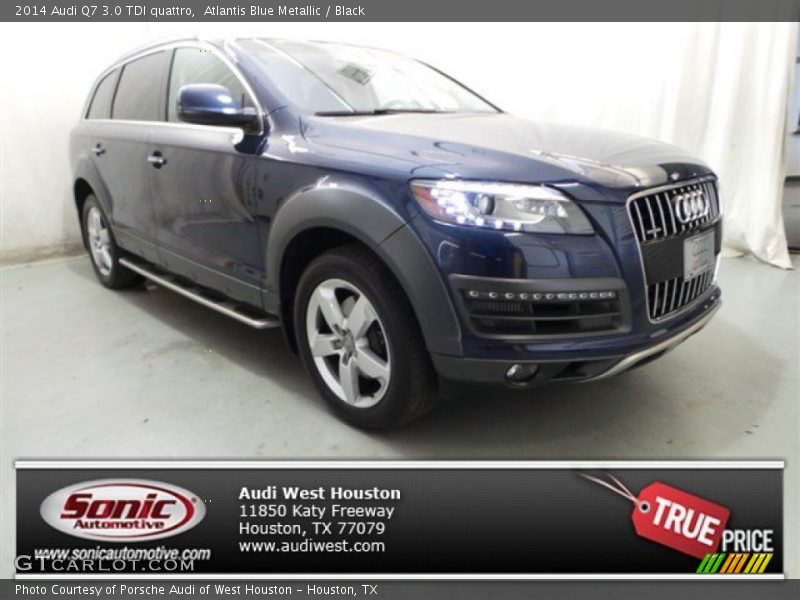 Atlantis Blue Metallic / Black 2014 Audi Q7 3.0 TDI quattro