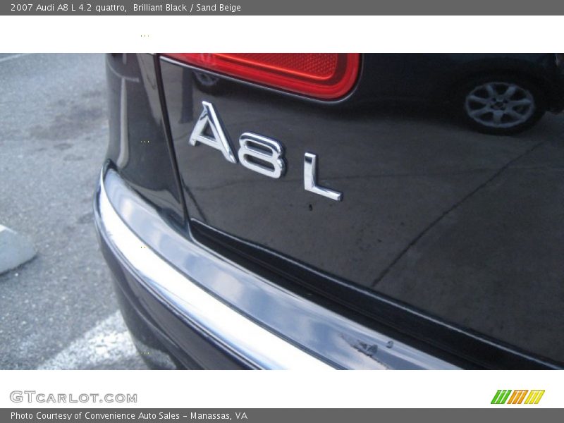 Brilliant Black / Sand Beige 2007 Audi A8 L 4.2 quattro