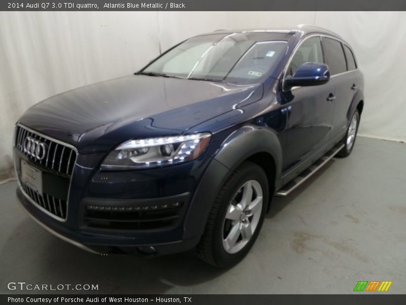 Atlantis Blue Metallic / Black 2014 Audi Q7 3.0 TDI quattro