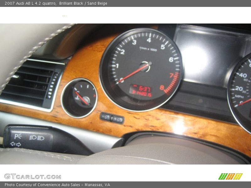 Brilliant Black / Sand Beige 2007 Audi A8 L 4.2 quattro