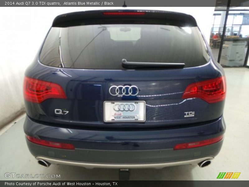 Atlantis Blue Metallic / Black 2014 Audi Q7 3.0 TDI quattro