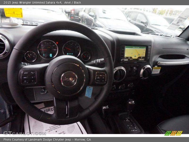 Anvil / Black 2015 Jeep Wrangler Unlimited Sahara 4x4