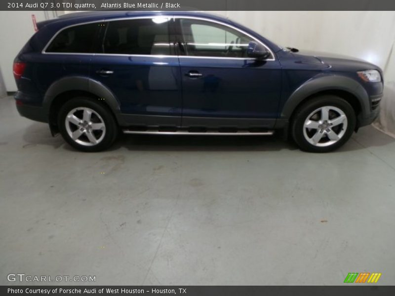 Atlantis Blue Metallic / Black 2014 Audi Q7 3.0 TDI quattro