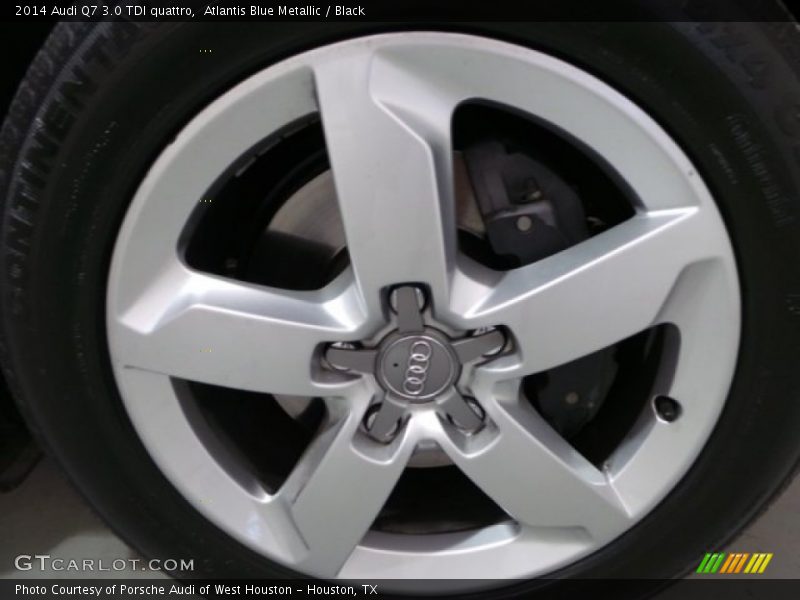 Atlantis Blue Metallic / Black 2014 Audi Q7 3.0 TDI quattro