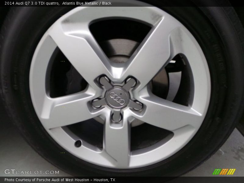 Atlantis Blue Metallic / Black 2014 Audi Q7 3.0 TDI quattro