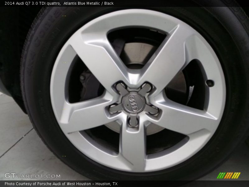 Atlantis Blue Metallic / Black 2014 Audi Q7 3.0 TDI quattro