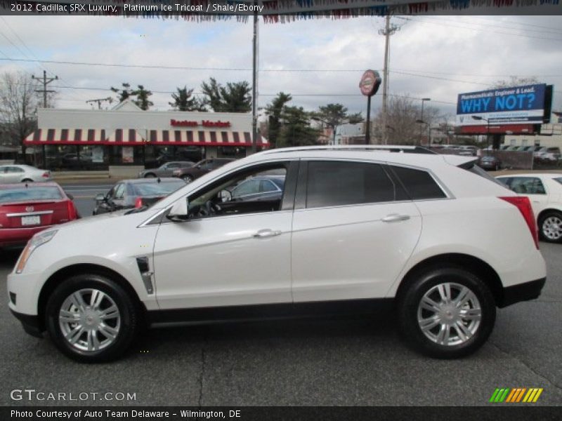 Platinum Ice Tricoat / Shale/Ebony 2012 Cadillac SRX Luxury