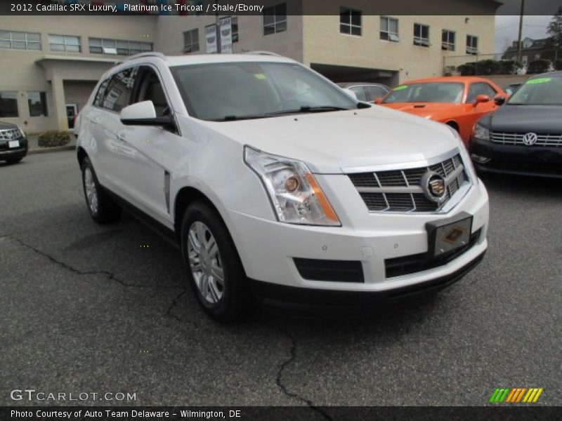 Platinum Ice Tricoat / Shale/Ebony 2012 Cadillac SRX Luxury