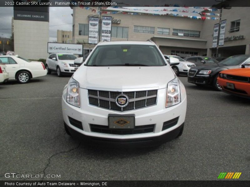Platinum Ice Tricoat / Shale/Ebony 2012 Cadillac SRX Luxury