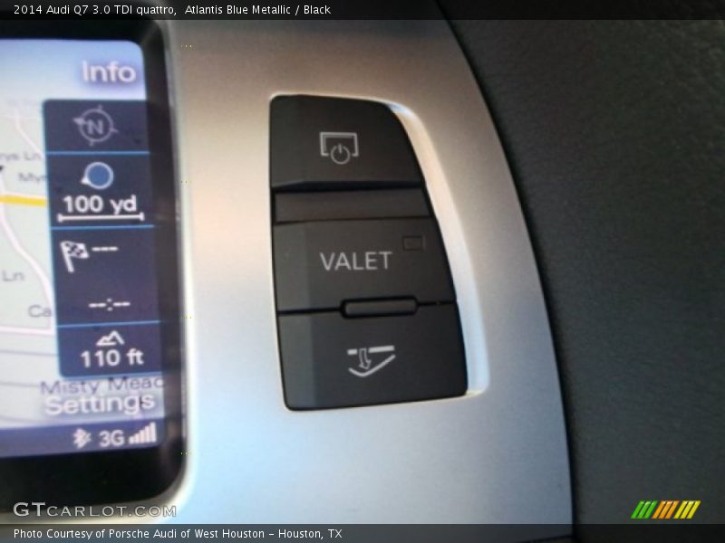 Atlantis Blue Metallic / Black 2014 Audi Q7 3.0 TDI quattro