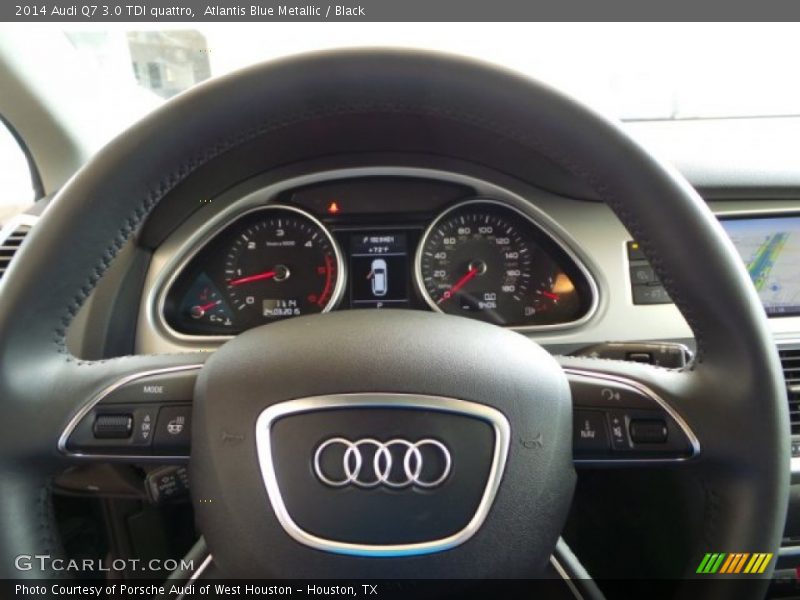 Atlantis Blue Metallic / Black 2014 Audi Q7 3.0 TDI quattro