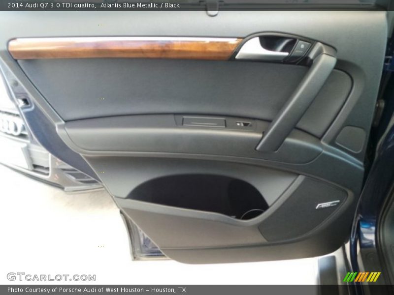 Atlantis Blue Metallic / Black 2014 Audi Q7 3.0 TDI quattro