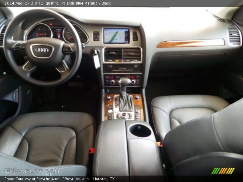 Atlantis Blue Metallic / Black 2014 Audi Q7 3.0 TDI quattro