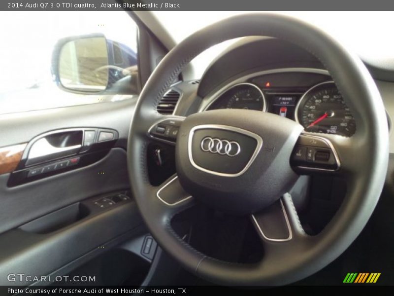 Atlantis Blue Metallic / Black 2014 Audi Q7 3.0 TDI quattro