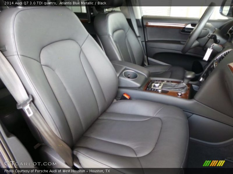 Atlantis Blue Metallic / Black 2014 Audi Q7 3.0 TDI quattro