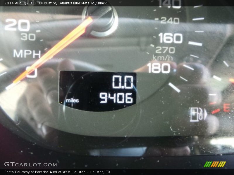 Atlantis Blue Metallic / Black 2014 Audi Q7 3.0 TDI quattro