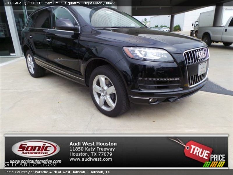 Night Black / Black 2015 Audi Q7 3.0 TDI Premium Plus quattro
